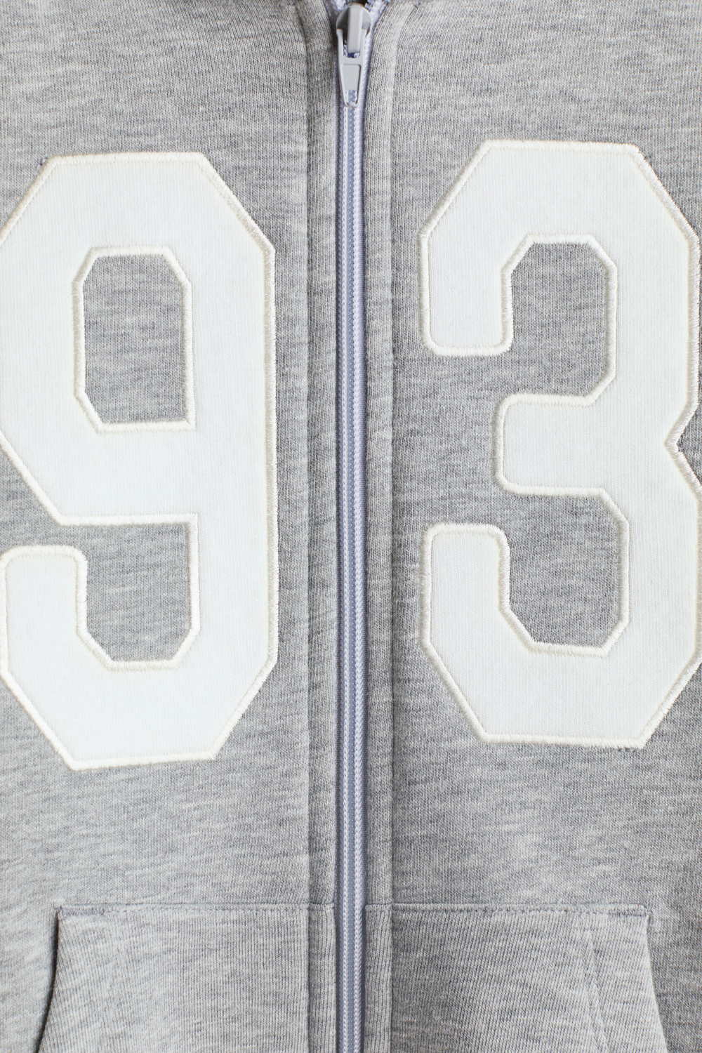 H&M Толстовка с принтом, серый меланж