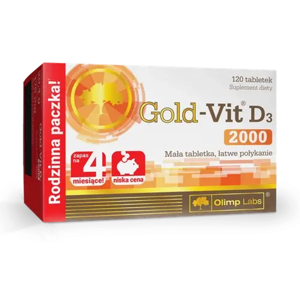 Диетическая добавка Olimp Gold-Vit D3 2000, 120 таблеток