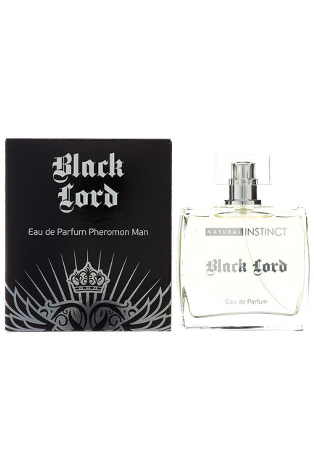 Парфюмерная мужская вода с феромонами "Black Lord" 100 мл (Цвет: прозрачный)