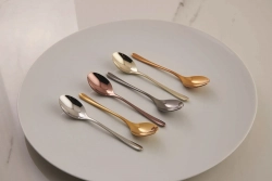 Sambonet Набор из 6 золотых ложек для эспрессо Taste PVD