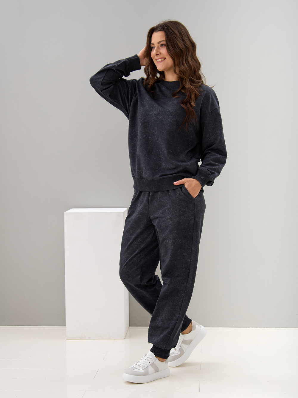 Костюм с брюками КБфл-90М/варенка-графит