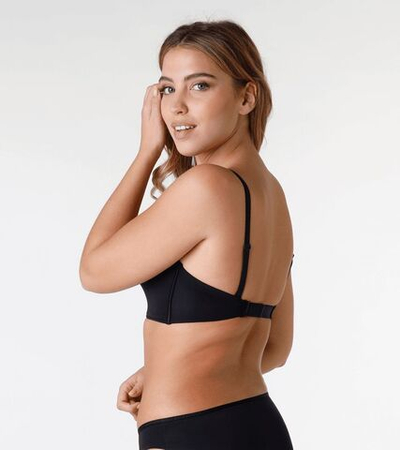 Бюстгальтер Ultimate Plunge с заниженным поясом (Размер: 70C) (Цвет: черный)