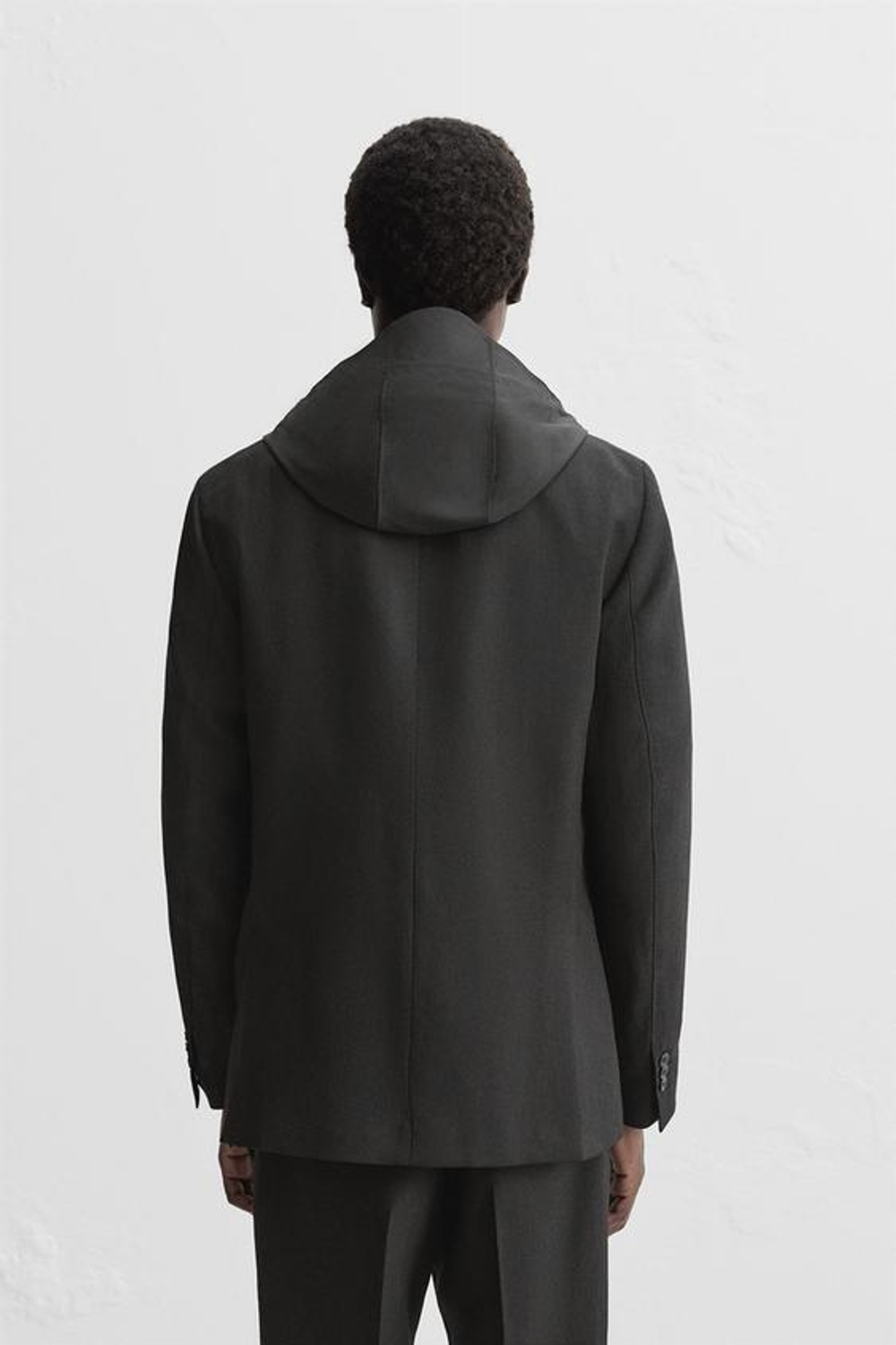 ZARA БЛЕЙЗЕР ИЗ 100% ШЕРСТИ, ЧЕРНЫЙ