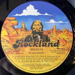 Винтажная виниловая пластинка LP Rockets Plasteroid (Италия 1979)