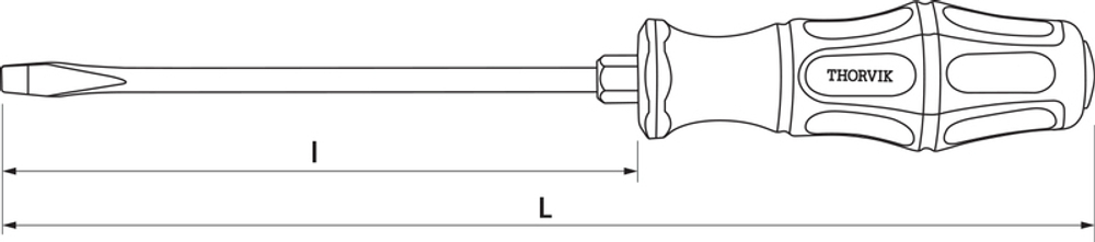 SDLG575 Отвертка стержневая ударная шлицевая, SL5х75 мм