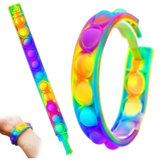 Антистресс пупырка поп ит Наручный браслет 22см