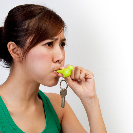 Держатель для ключей Qualy Sparrow белый/зеленый