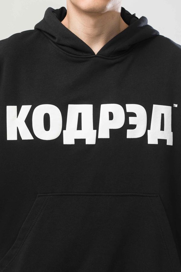 Худи Base Hoodie Wide Summer Лого ТМ Антрацит/Белый принт КОДРЭД - фото 6
