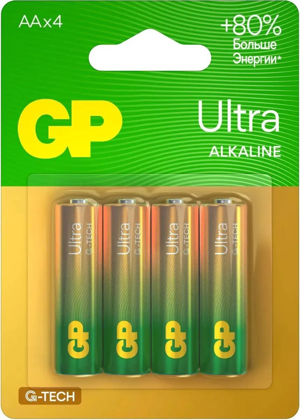 Батарейка LR-06 (АА) GP Ultra Alkaline, блистер, цена за 1 шт