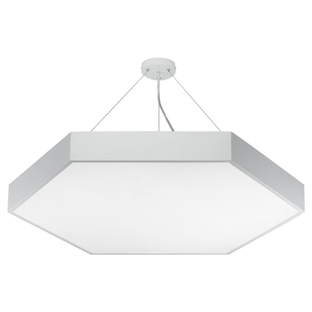 Светильник LED ЭРА Geometria SPO-121-W-40K-038 Hexagon 38Вт 4000K 4000Лм IP40 600*80 белый подвесной драйвер внутри | Декоративные светильники Geometria