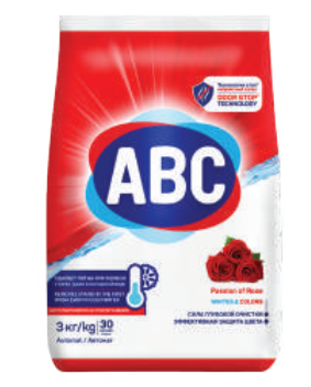 Порошок для стирки белья ABC Роза 3000 GR * 6