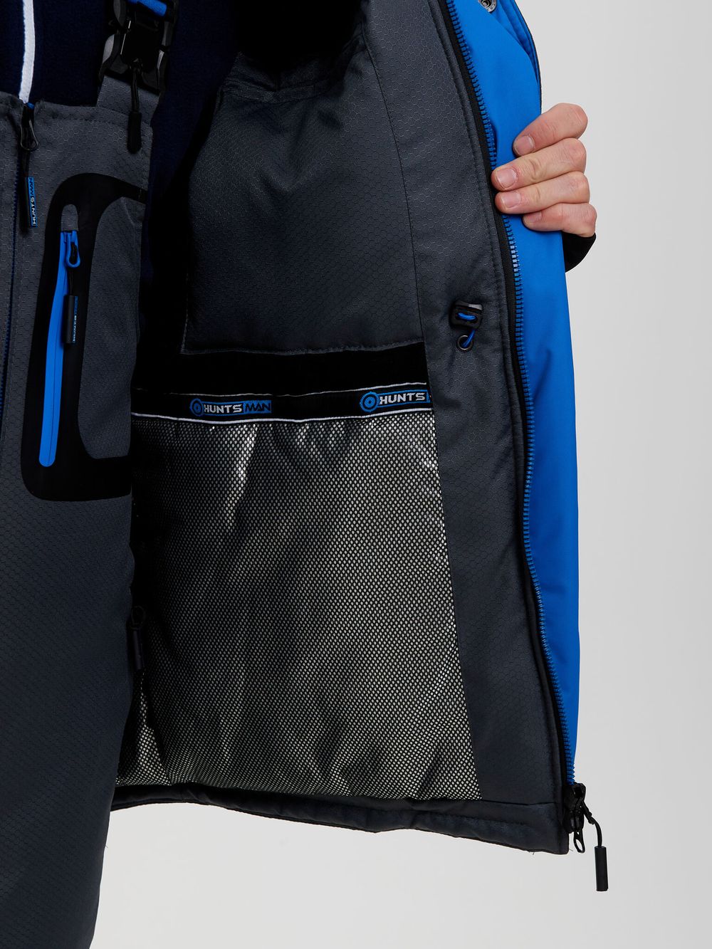 Костюм зимний Полюс LUX V-2 ткань Cell цвет Серый/Черный