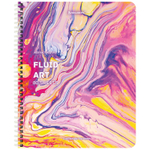 Тетрадь А5 80 л. BRAUBERG гребень клетка обложка картон "Colorful Art" (микс в спайке) (12 штук в упаковке)