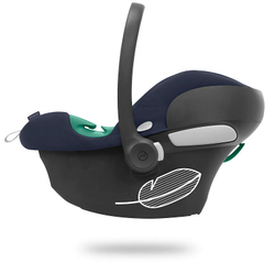 Коляска Cybex Balios S Lux TPE complete Aton B2 Bay Blue 3 в 1 Seashell Beige с дождевиками