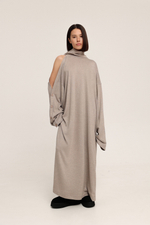 Платье трикотажное на пуговицах