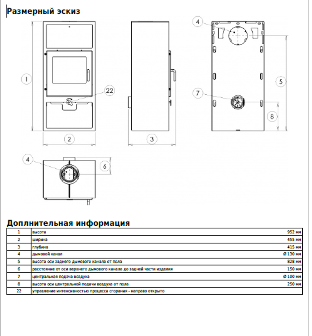 Камин ABX Polar Narvik I