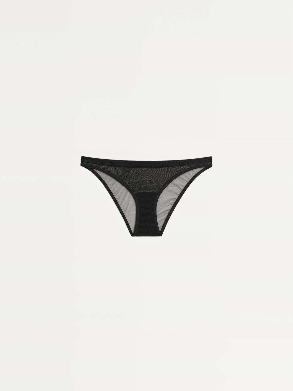 Massimo Dutti Трусы из полупрозрачной сетчатой ткани, черный