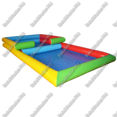 Прямоугольный надувной бассейн "Двойной" 8*4*0,65 м