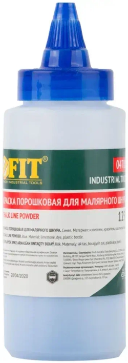 FIT Краска разметочная 125 гр. для ударного шнура, синяя порошковая