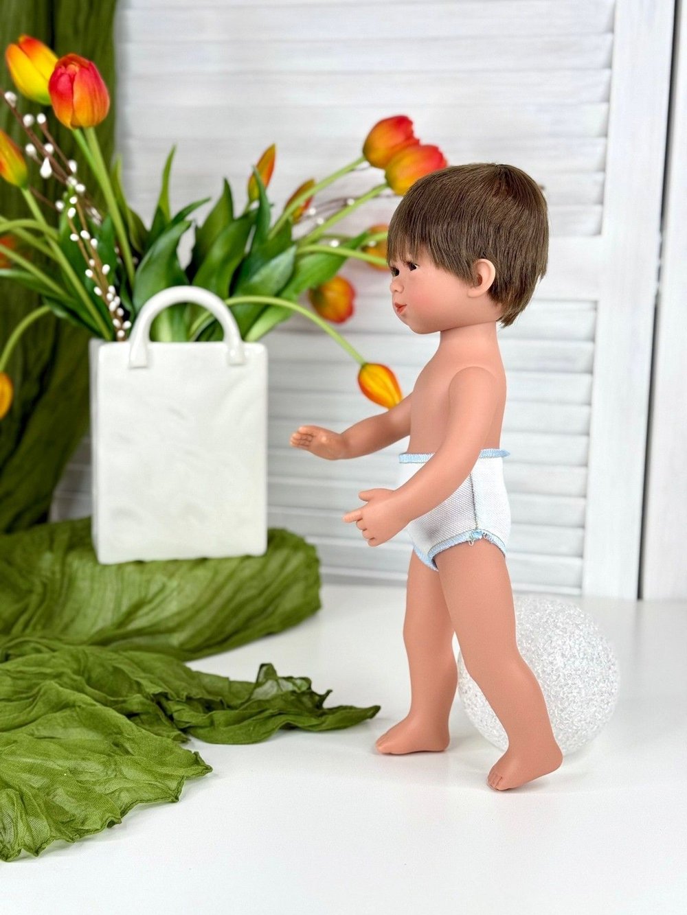 Кукла D Nenes виниловая 34см Marco без одежды (022303W)