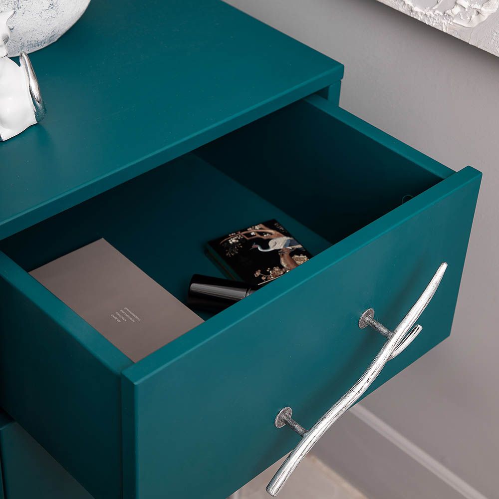 Тумба Арт Колор matte Стайл Сильвер Зеленый бирюзовый матовый