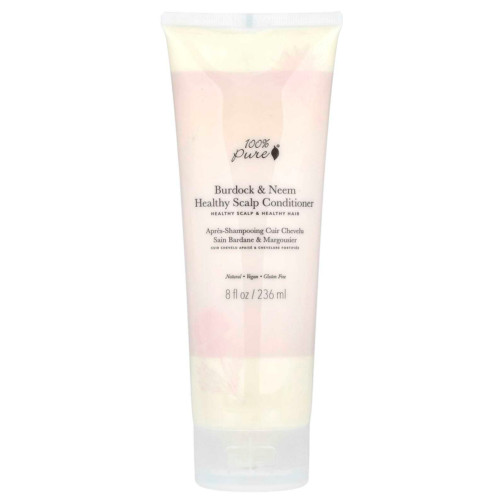 100% PURE, Кондиционер для здоровья кожи головы из репейника и нима, 236 мл (8 жидк. Унций)