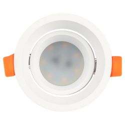 Светильник встраиваемый алюминиевый ЭРА KL98 WH под лампу MR16 GU5.3 белый