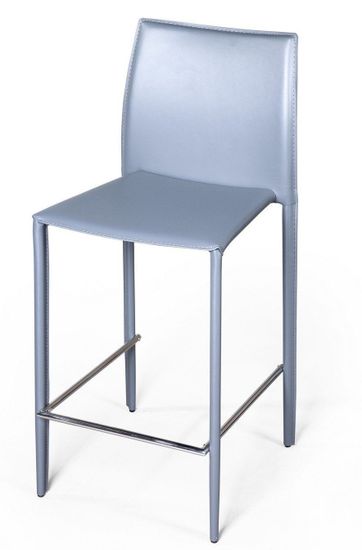 Стул полубарный Rolf кожа цвет антрацит