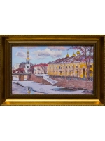 Картина маслом Зима в Питере Глухов
