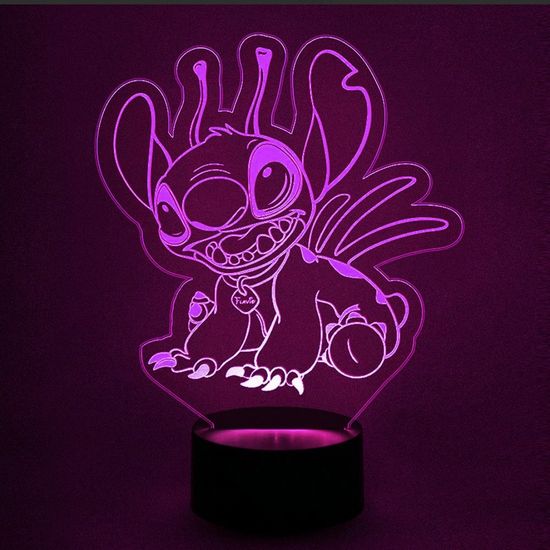 3D лампа Лило и Стич. Стич