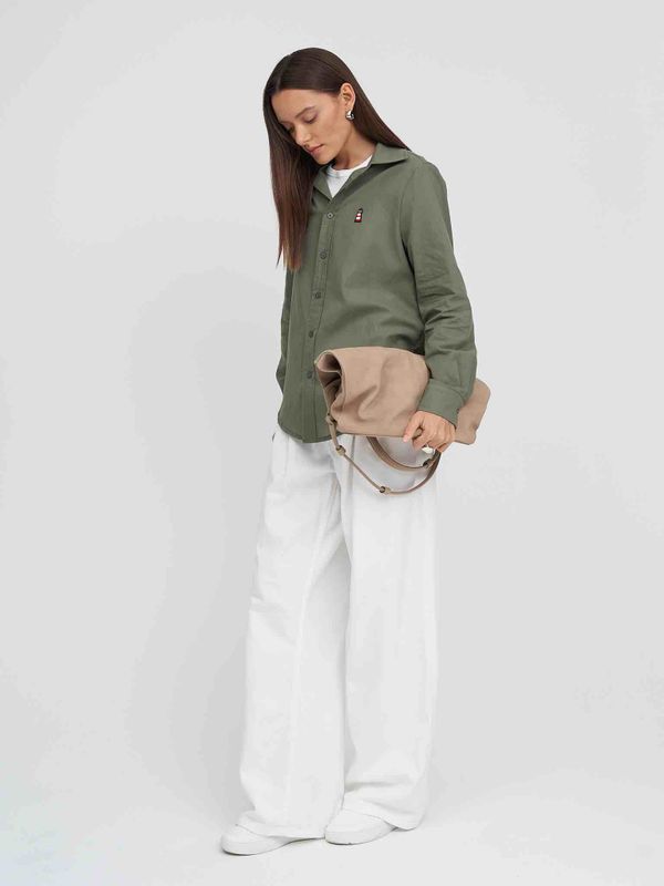 Рубашка Тонкая хаки - фото 3