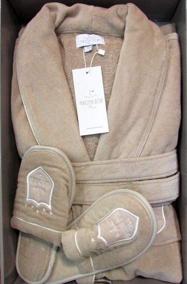 BOSWELL-БОСВЭЛЛ мужской  халат с тапочками  Maison Dor Турция