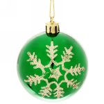 Новогодние шары «Сказочные снежинки» 6 см (набор 3шт), микс