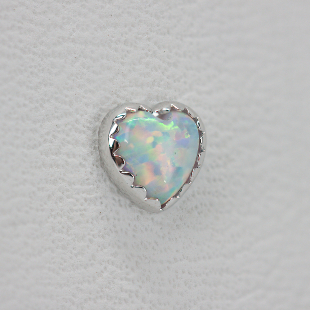 Cupid tops with synthetic opal