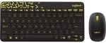 Клавиатура и мышь Logitech MK240 Nano Black/Yellow (920-008213)