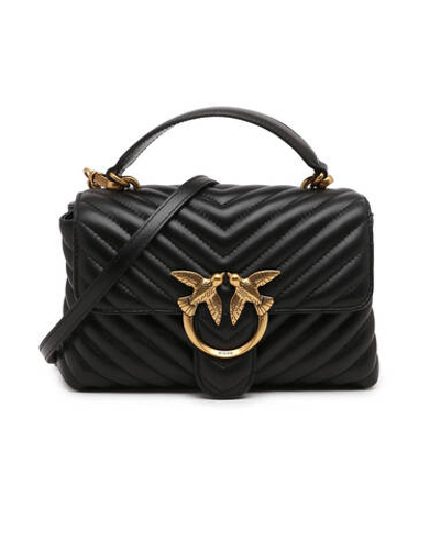 кожаная сумка-мессенджер love lady puff mini cl sheep n Pinko - черный(100044 A0GK)