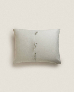 ZARA HOME ОДНОТОННЫЙ ЧЕХОЛ ДЛЯ ДЕКОРАТИВНОЙ ПОДУШКИ, ЗЕЛЕНЫЙ