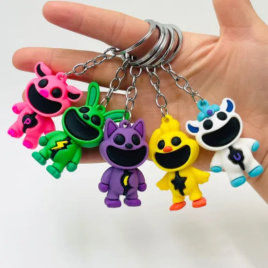 Брелок фигурка Зверьки с улыбкой в ассорт. 7 см