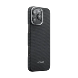 Чехол Pitaka Ultra-Slim Case (KI1601PMA) для iPhone 16 Pro Max, Черный (Black)
