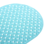 Коврик в ванну Селфи 68х38 ПВХ Глория бирюзовый