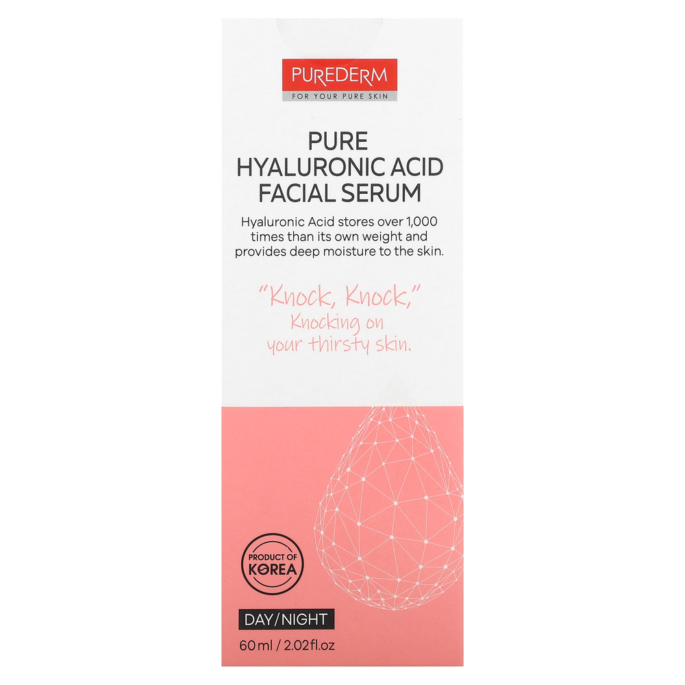 Purederm, Сыворотка для лица с чистой гиалуроновой кислотой, 60 мл (2,02 жидк. Унции)