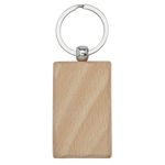 Прямоугольный брелок Gian из бука