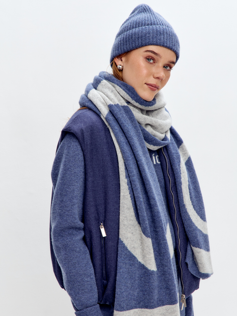 Кашемировый палантин