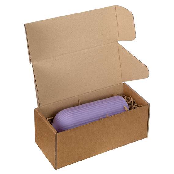 Свеча декоративная цвета лаванды Edge, 16,5см