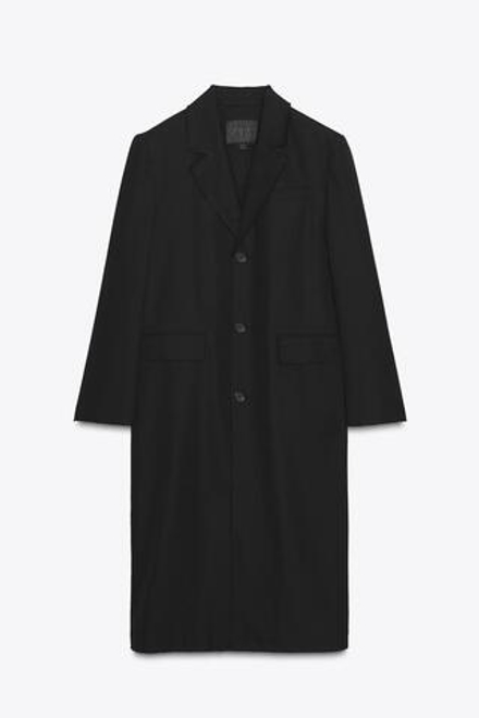 ZARA ПАЛЬТО-ЛЕВИТА ОВЕРСАЙЗ — ZW COLLECTION, ЧЕРНЫЙ