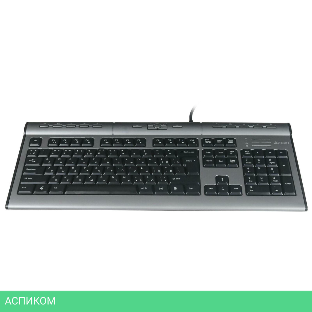 Клавиатура A4Tech KLS-7MUU серебристый