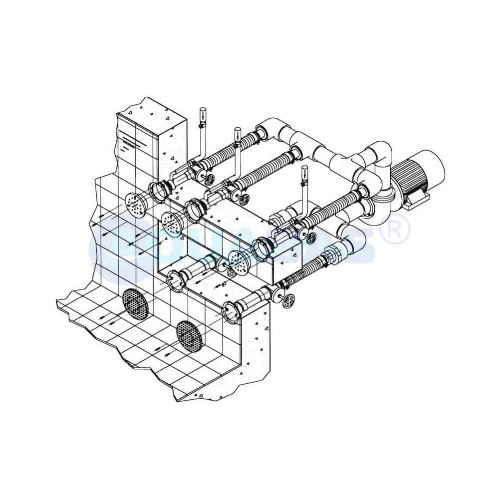 Установка гидромассажная Hugo Lahme Combi-Whirl 3 (8650020)
