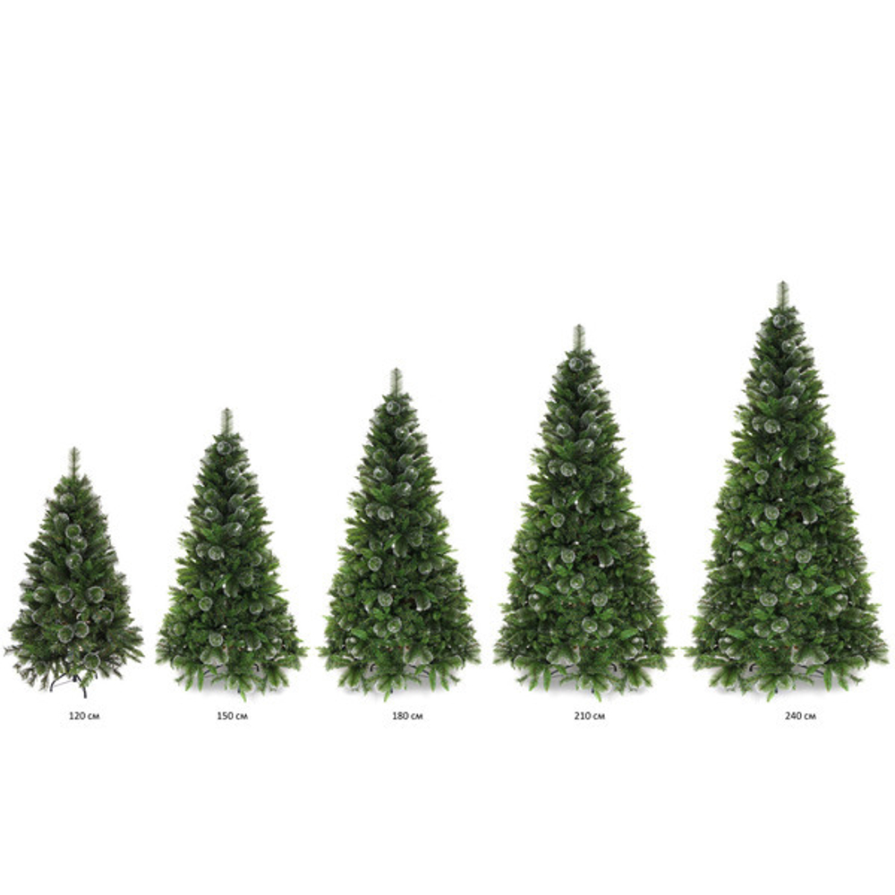 Елка «Праздничная» 240 см, ПВХ+леска (1795 веток)