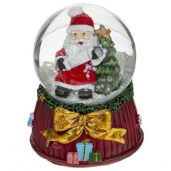 GAEM Фигурка декор в стекл шаре "Дед Мороз", D 4.5 см, L5 W5 H6 см, 4в.
