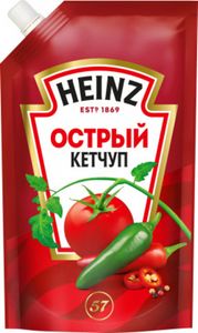 КЕТЧУП HEINZ ОСТРЫЙ ДОЙ ПАК 320 ГР